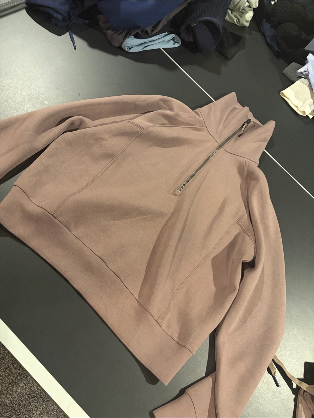 Spanx light brown zip up